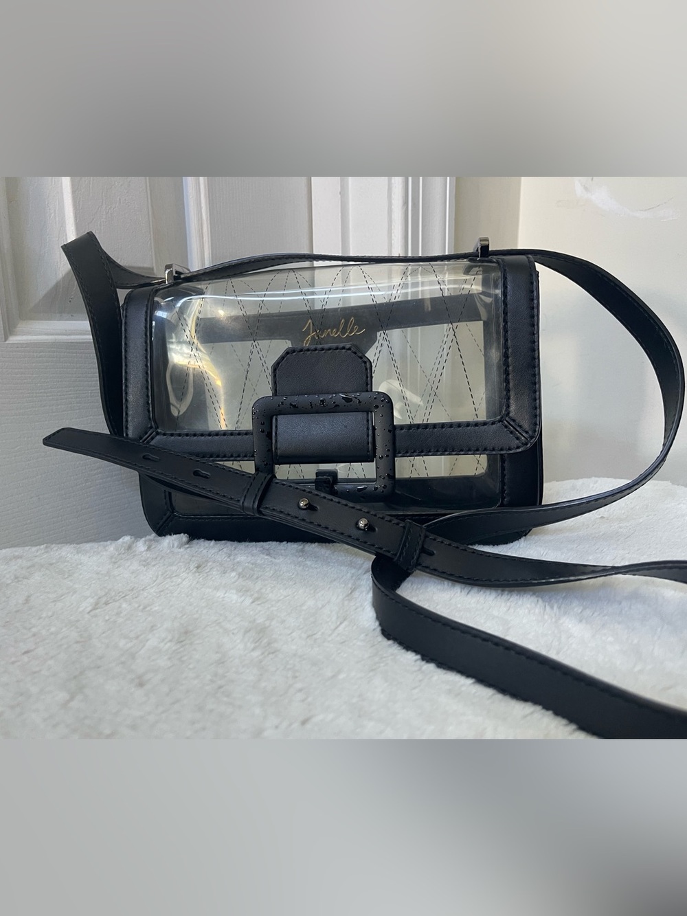 Bally Janelle PVC & Leather Crossbody Bag